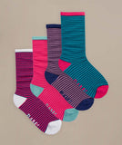 4 pairs of BAM Barbican Bamboo Socks UK 4-7