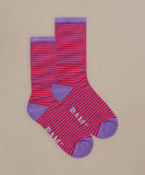 BAM Peppercombe Bamboo Socks Pair 4-7 UK - 4 Pack in pink purple