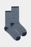 BAM Stokenham Bamboo Socks Pair 8-11 UK in the colour grey stripe