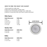 Bialetti Gasket & Filter - Venus measurements