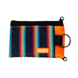Chums Surfshorts Wallet in retro stripes shown from the front