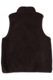 KAVU Cooper Fleece Vest in the colour wild wood block shown from the back