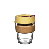 KeepCup Brew Cork Medium 12oz/340ml Glass Reusable Cup in the colour nightfall