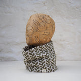 Little Brown Bird Company Welsh Tapestry Merino Double Sided Snood - Leaf in the colour Olive