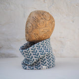 Little Brown Bird Company Welsh Tapestry Merino Double Sided Snood - Leaf in the colour Petrol