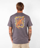 Oxbow DUNDEE Tee-shirt in the colour Volcano shown form the back