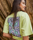 Oxbow MOZAC Tee-Shirt in Lime shown from the back