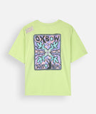Oxbow MOZAC Tee-Shirt in Lime shown from the back