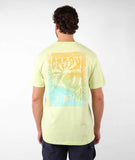 Oxbow POSTER Tee-shirt in the colour Lime shown from the back