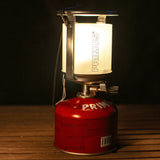 Primus Mimer Duo Lantern on wooden decking