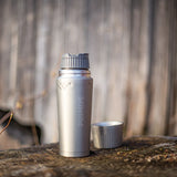 Primus TrailBreak Vacuum Mug 0.35L in the colour stainless steel lid off