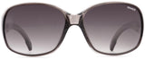 Front-on photo of Sinner Amos Sunglasses in the colour cry grey