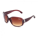 Sinner Amos Sunglasses in the colour matte dark brown with Sinner engraved on the side and a silver strip on the temples.