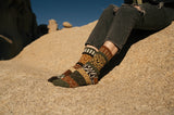 Solmate Sevanna Crew Socks in the sand