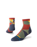 Stance A Frame UL Quarter Sock  in the colour navy shown on a foot shape..