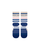 Stance Artoo Crew Sock in the colour blue  shown flat from the underside