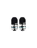 Stance Cut It Out No Show Sock in the colour black shown flat from the topside