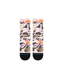 Stance Encyclia Crew Sock in the colour black shown flat from the topside
