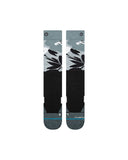 Stance Flower Frost Snow Ski Sock in the colour teal shown flat from the topside