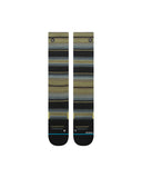 Stance Lanak Pass Snow Ski Sock in the colour teal shown flat from the topside