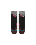 Stance Mid Wool Crew Sock in the colour Berry shown flat from the topside