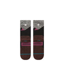 Stance Mid Wool Crew Sock in the colour Berry shown flat from the underside.