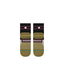 Stance Minimal Light Wool Quarter Sock in the colour black shown flat from the underside