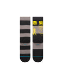 Stance Soundgarden Crew Sockin the colour Black shown flat from the underside