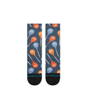 Stance Tootsie Pop Crew Sock in the colour Black shown flat from the topside