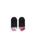 Stance Unwind Tab Sock in the colour Black shown  in the colour black shown flat from the underside.