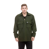 Swanndri Men's Ranger Wool Bush Shirt in the colour Olive