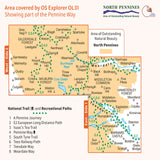 An image showing the area covered by the Explorer OL31 North Pennines Teesdale & Weardale map