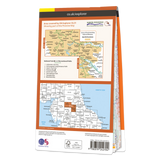 An image of the back of the Explorer OL31 North Pennines Teesdale & Weardale map