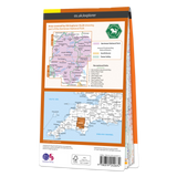 An image of the back of the Explorer OL 28 Dartmoor map