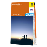 An image of the front of the Explorer OL 28 Dartmoor map