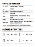 Tasting notes and brew profiles of Heartland Guatemala Fedecocagua
