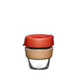 KeepCup Brew Cork SiX 6oz/177ml Glass Reusable Cup in the colour Daybreak