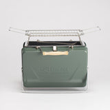 Kenluck Buddy Grill / BBQ in colour hammertone Gloss green grill out