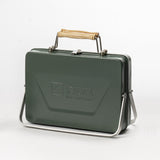 Kenluck Buddy Grill / BBQ in colour hammertone Gloss green closed