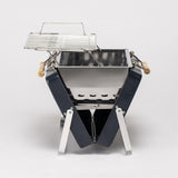 Kenluck Buddy Grill / BBQ Hammertone Gloss Blue side profile