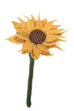 Pachamama Hand Felted Sunflower in the colour Gold