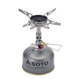 SOTO Windmaster Stove with 4Flex Attatched to Gas