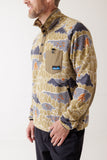 KAVU Teannaway Fleece in Sasquatch Sighting shown on male model from the front.