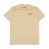Kavu Salmon T-Shirt in Olive Stone shown from the front, small screen print at front left chest.