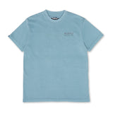 Kavu Salmon T-Shirt in Transformative Teal shown from the front, small screen print at front left chest. 