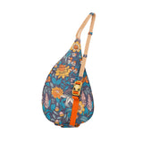 KAVU Mini Rope Sling in Night Fields shown from the back. 
