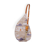 KAVU Mini Rope Sling in Sasquatch Sighting shown from the back.