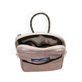 KAVU Essential Case in the colour Taupe Topo shown open.