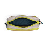 KAVU Out Pouch in the colour Forest Pass, shown open.
