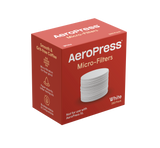 Aeropress Micro-Filters Paper Filters 350 Pack - showing the front of the packaging